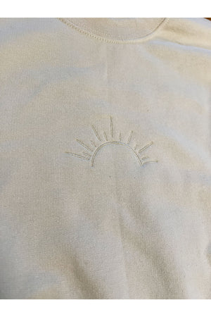 Embroidered Sun Crewneck