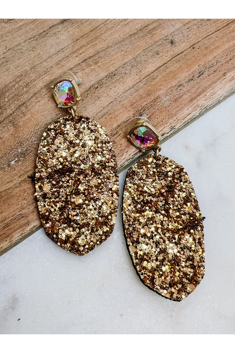 Gold Sequin Earrings