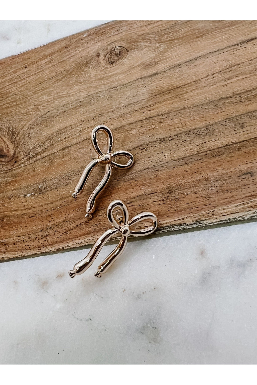 Gold Bow Earrings