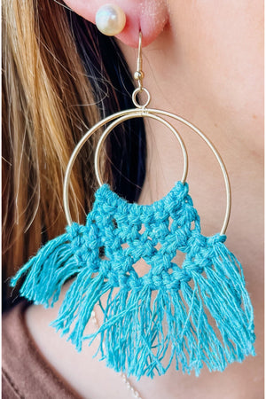 Large Macrame Earrings