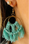 Circle Macrame Earrings