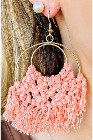 Large Macrame Earrings